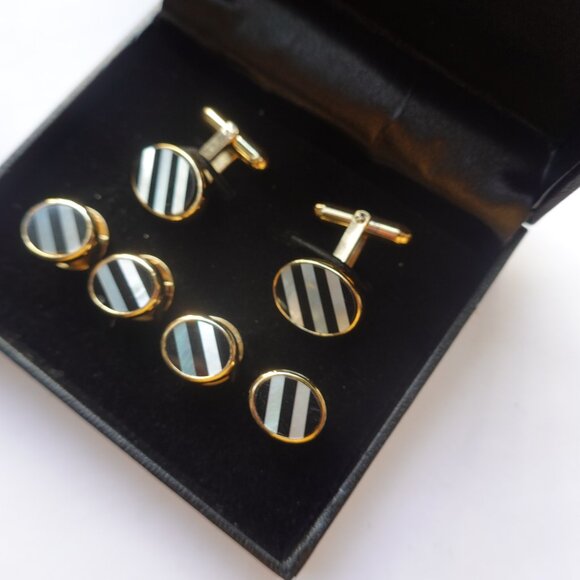 Gemstone Cufflinks studs - Picture 2 of 3